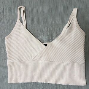 cream crop top